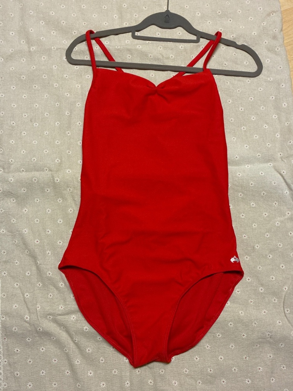 Mariia Crown Adult Pinch Front Leotard Cami  Dance (Red) NWT